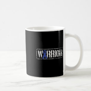 Colourectal Cancer Warrior - Dark Blue Military Coffee Mug
