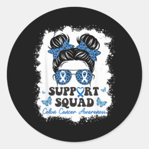 Colourectal Colon Cancer Awareness Month Cancer Classic Round Sticker