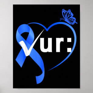 Colourectal colon cancer awareness month check poster
