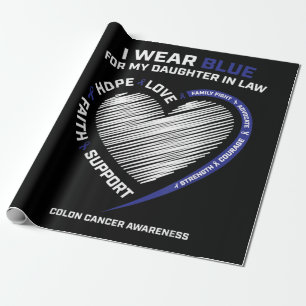 Colourectal Daughter In Law Colon Awareness Wrapping Paper