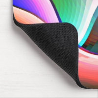 Coloured abstract shape of curved clippings overla