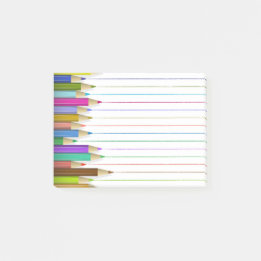 Coloured Art Pencil Post It Back To School Custom Post-it Notes