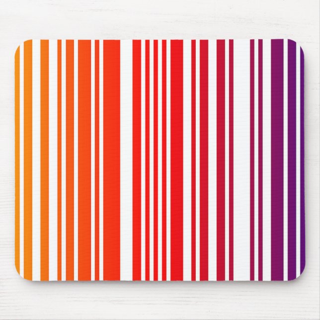 Coloured Barcode Mouse Pad (Front)