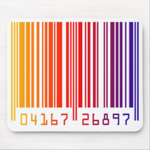 Coloured Barcode Mouse Pad