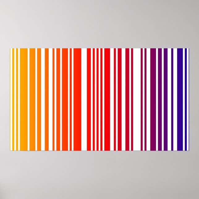 Coloured Barcode Poster (Front)
