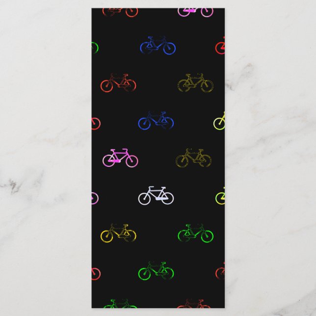 Coloured bicycles menu (Front)