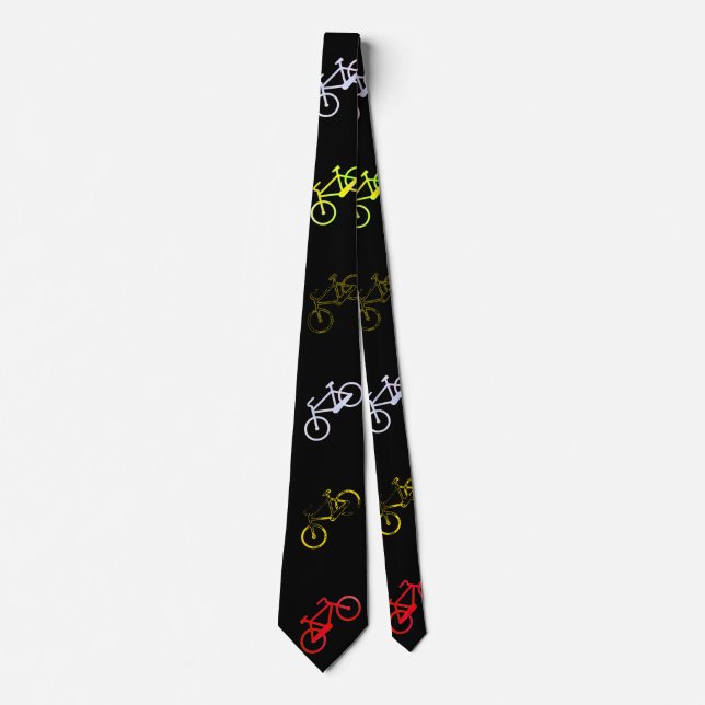 Coloured bicycles tie (Front)