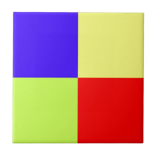 Coloured Block Art Tile