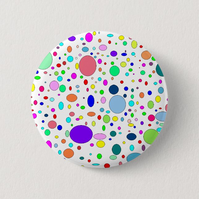 Coloured Bubbles Button (Front)