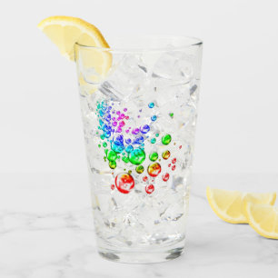 Coloured bubbles glass