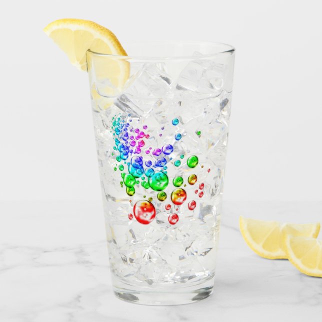 Coloured bubbles glass (Front Ice)