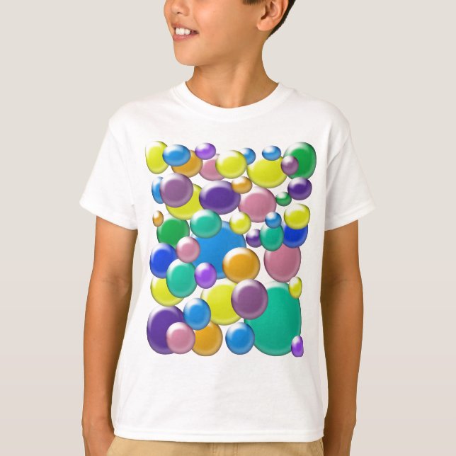 Coloured Bubbles Kid's Shirt (Front)