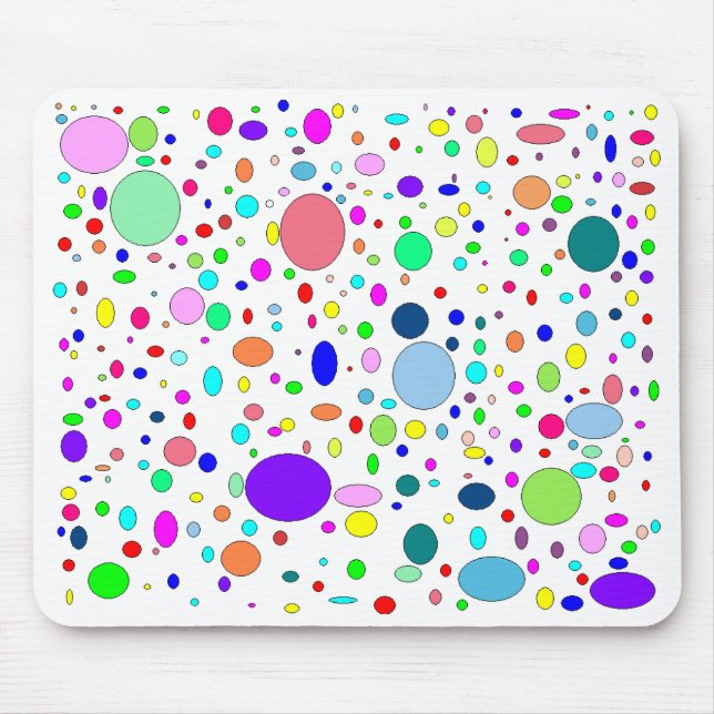 Coloured Bubbles Mousepad (Front)