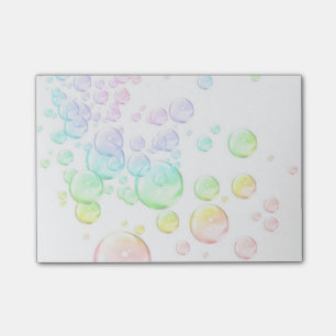 coloured bubbles post-it notes