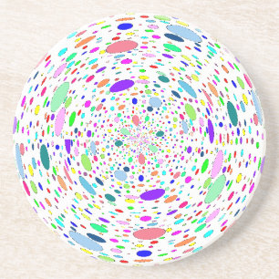 Coloured Bubbles Swirl Coaster