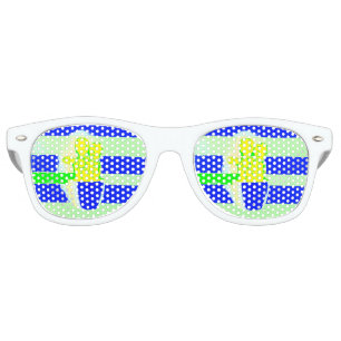Coloured cactus retro sunglasses