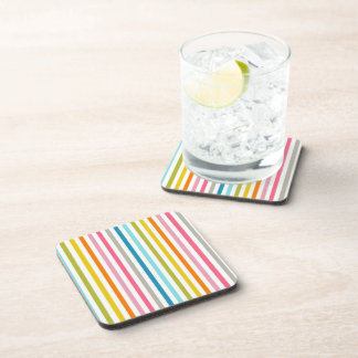 Coloured Candy Stripes Coaster