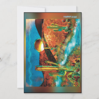 Coloured Caynons Calm Waters 5x7 Flat Card