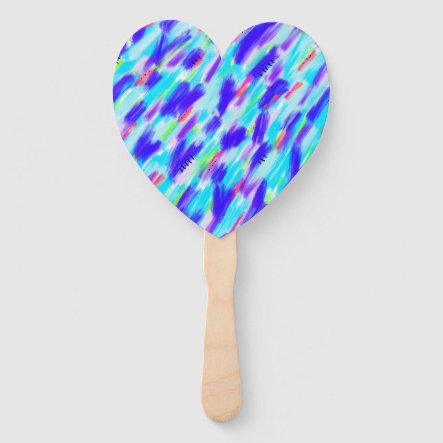Coloured Chaos Hand Fan (Front)