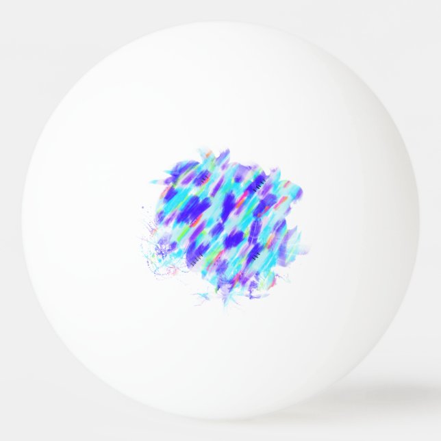 Coloured Chaos Ping Pong Ball (Front)