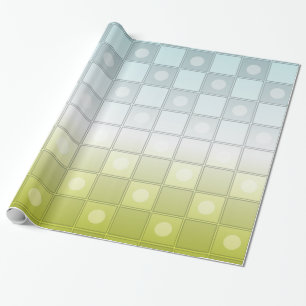 Coloured Checkers Pattern Wrapping Paper