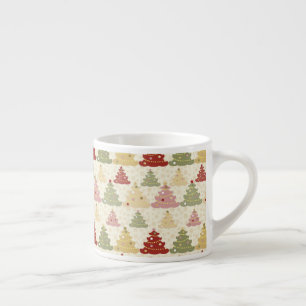 Coloured Christmas tree Espresso Cup