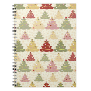Coloured Christmas tree Notebook