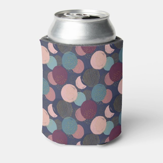 Coloured Circles Can Coolers (Can Back)