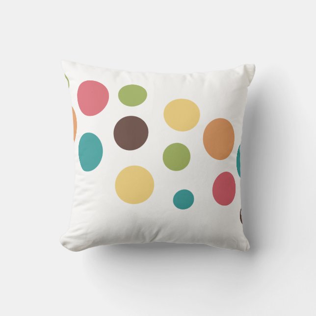 Coloured Circles Cushion (Front)