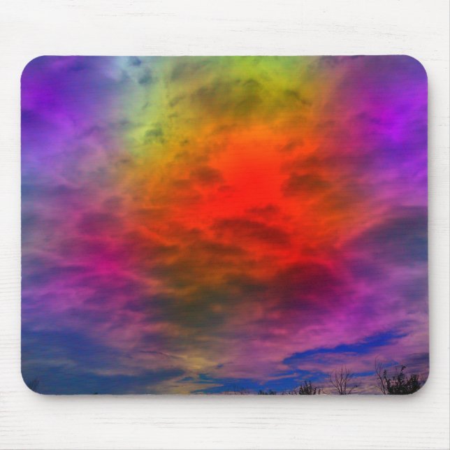 Coloured Clouds Mousepad (Front)
