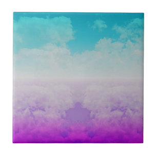 Coloured Clouds Tile