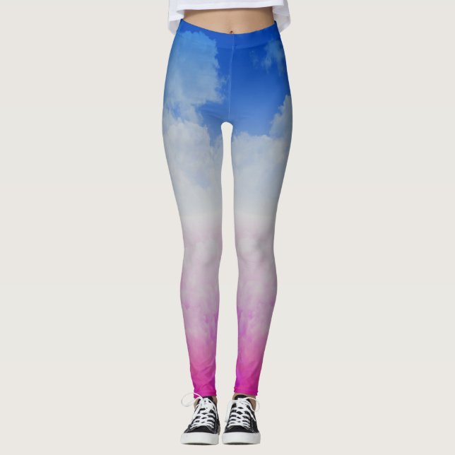 Coloured Clouds Two Leggings (Front)
