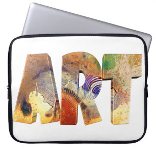 Coloured Colour Art Text Office Table Work Laptop Sleeve