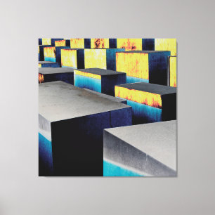 Coloured cubes canvas print