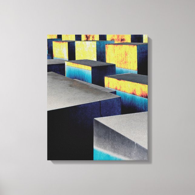 Coloured cubes canvas print (Front)
