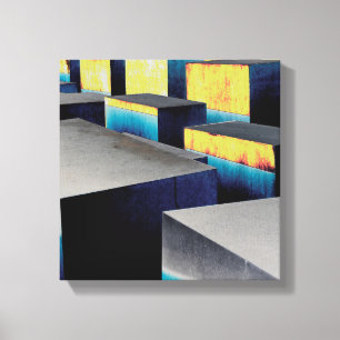 Coloured cubes canvas print