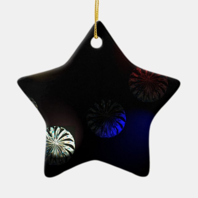 Coloured Cystal Imager Ceramic Tree Decoration (Front)