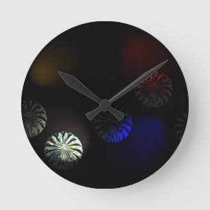 Coloured Cystal Imager Round Clock