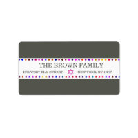Coloured dots - Address labels