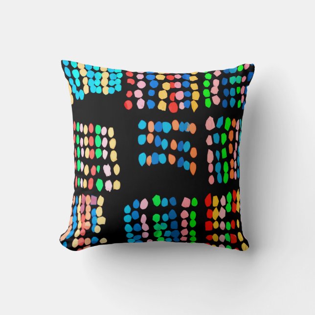 Coloured dots cushion (Front)