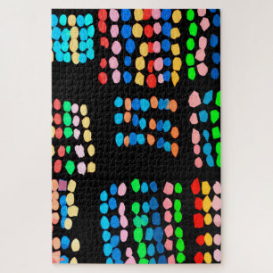 Coloured dots jigsaw puzzle