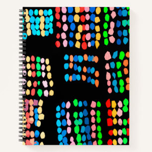 Coloured dots notebook