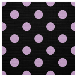 coloured dots on black pattern fabric