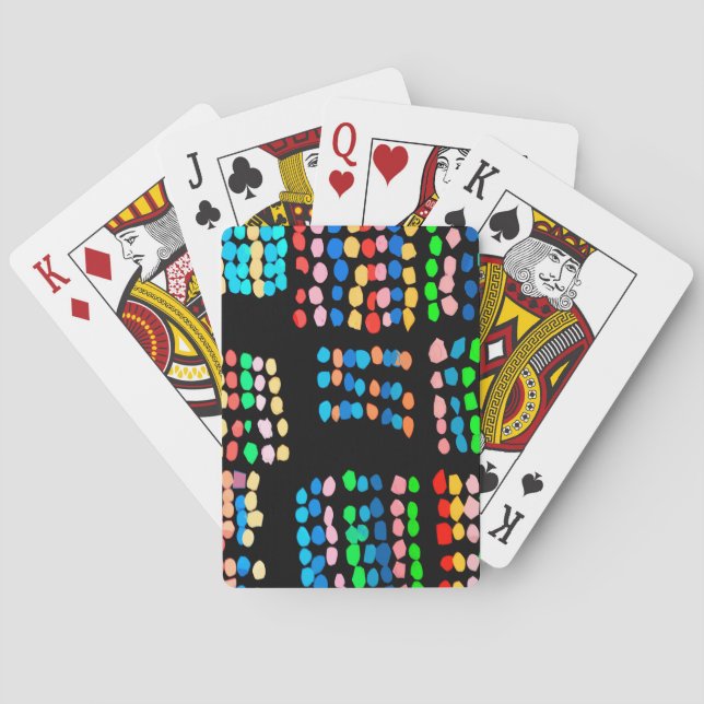 Coloured dots playing cards (Back)