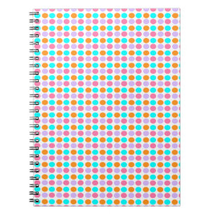 Coloured Dots Spiral Notebook