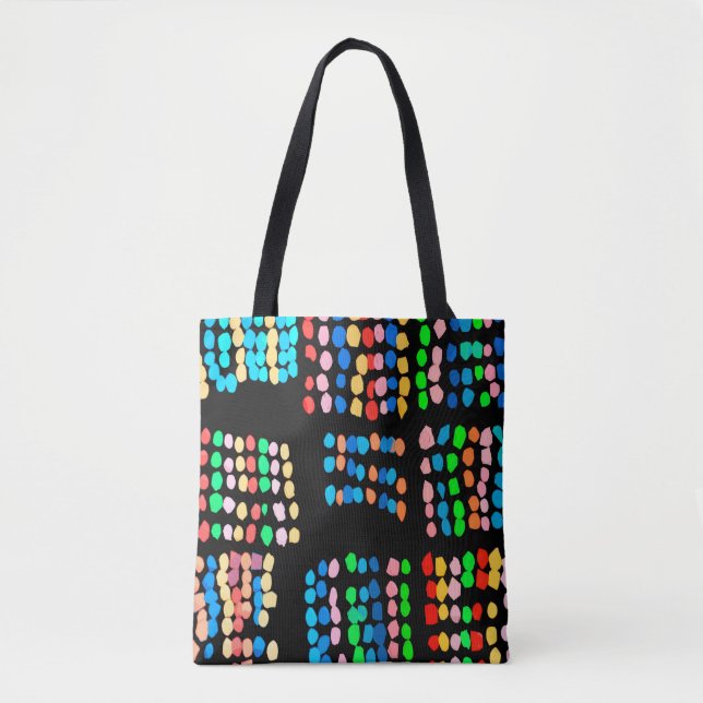 Coloured dots tote bag (Front)