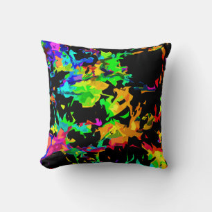 Coloured flames cushion