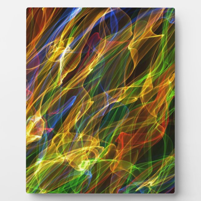 Coloured Flames Plaque (Front)