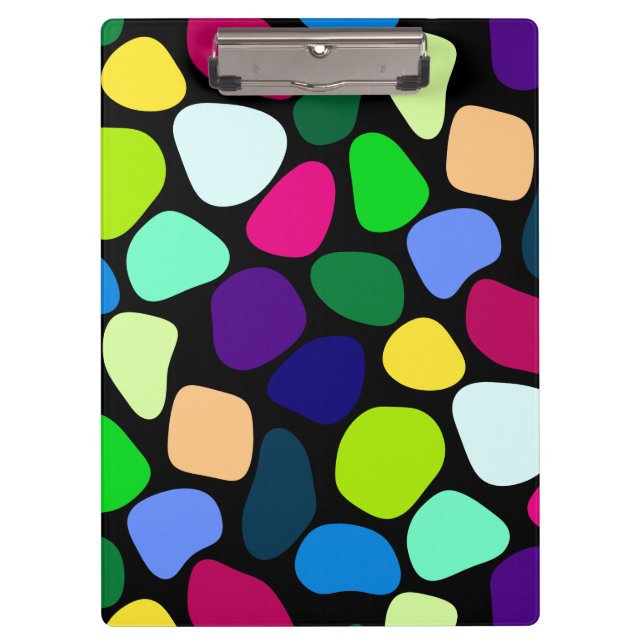 Coloured Flat Stone Mosaic I + your ideas Clipboard (Front)