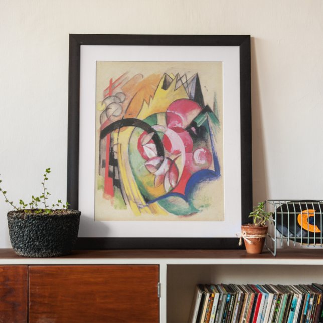 Coloured Flowers (aka Abstract Forms) by Franz Poster (Creator Uploaded)